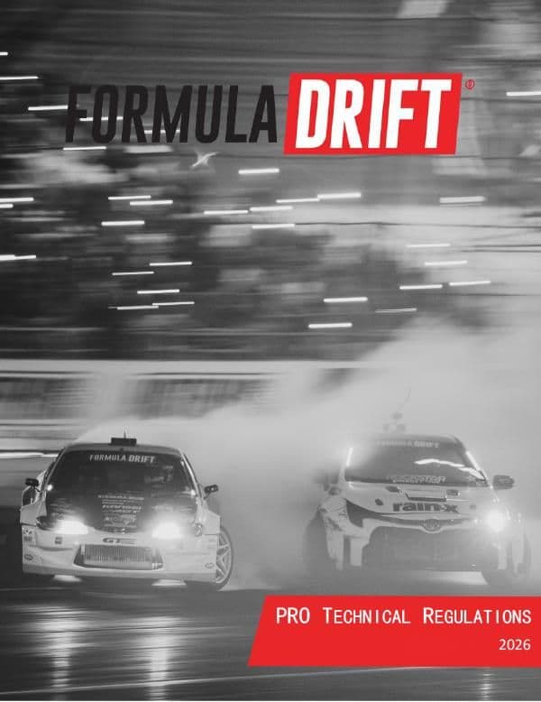 2026 Formula Drift PRO Technical Regulations Cover