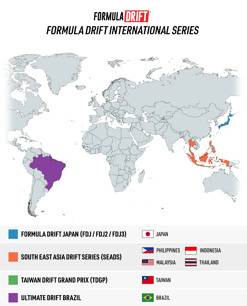 FD International Locations Map