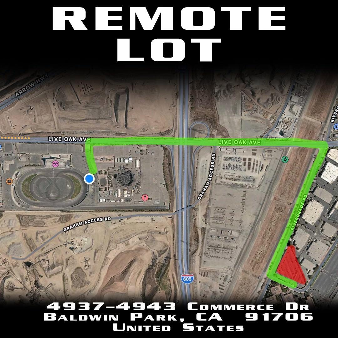 Irwindale Remote Lot Map